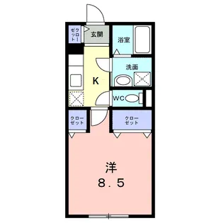 ウェスリー【3階】の間取り