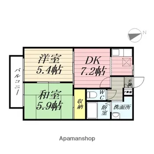 ディアス・ONE【2階】の間取り