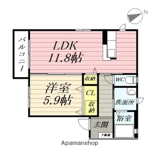 シャーメゾンSK【1階】の間取り