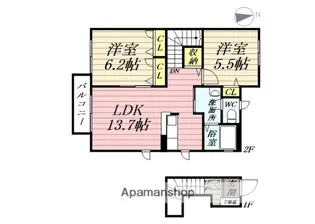 サニーサイドテラス将監【2階】の間取り