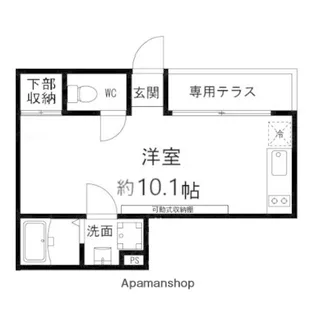 エターナルコート和久【101号室】の間取り