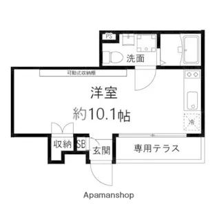 エターナルコート和久【102号室】の間取り