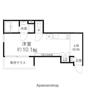 エターナルコート和久【104号室】の間取り