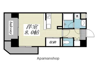 ヴィアーレ広瀬【9階】の間取り