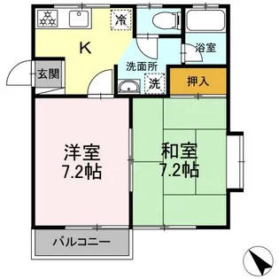クレメンティア C【C102号室】の間取り