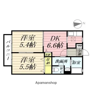 日野公園ハイム【1階】の間取り
