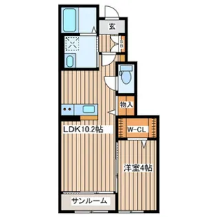 エクセランメゾン【1階】の間取り