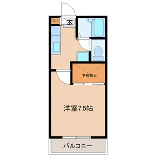 コンフォート東仙台【1階】の間取り