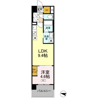 ロイヤルパークス仙台青葉通【14階】の間取り