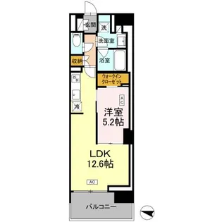 ロイヤルパークス仙台青葉通【4階】の間取り