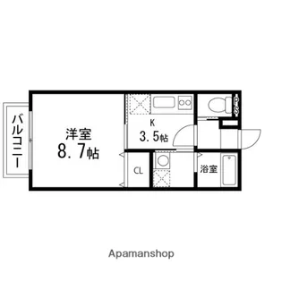 グレイスコート(まいの)【203号室】の間取り