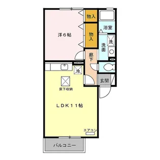 リビングタウン旭 C【1階】の間取り