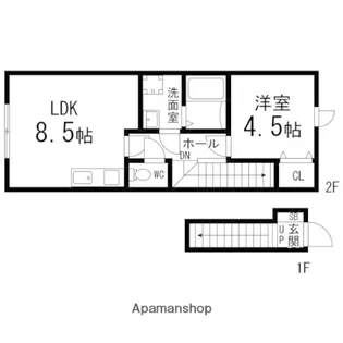 INVITATION LILY【203号室】の間取り