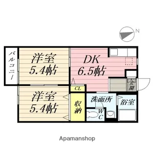 ドエルポラリスB【1階】の間取り