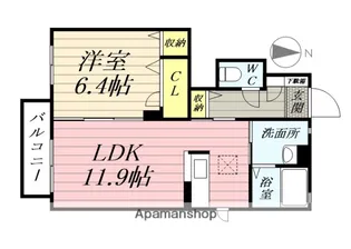 メゾンオーエス【1階】の間取り