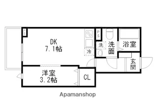 メリディアン泉ケ丘SOLANA【1階】の間取り