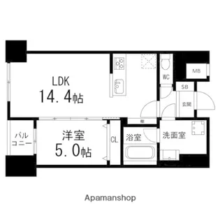 ルアーナ・エール・レジデンス仙台【203号室】の間取り