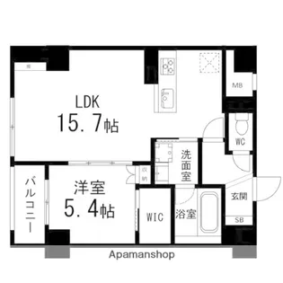 ルアーナ・エール・レジデンス仙台【208号室】の間取り