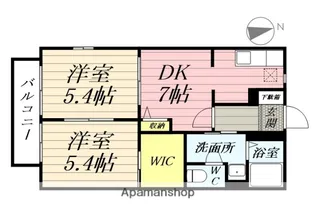 ラフィーネ中山【1階】の間取り