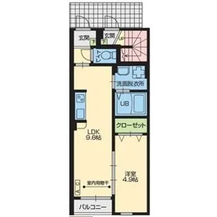 ランコントルⅥ【1階】の間取り