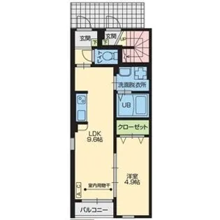 ランコントルⅥ【1階】の間取り