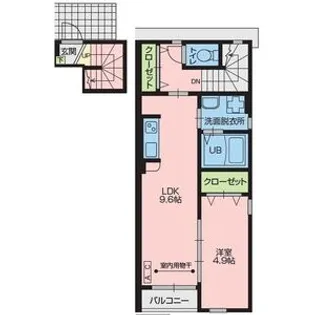 ランコントルⅥ【2階】の間取り