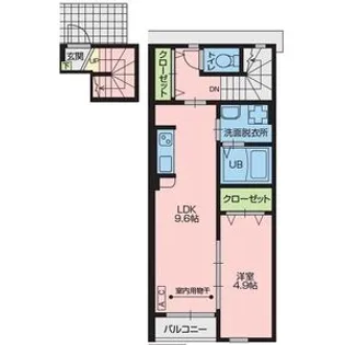 ランコントルⅥ【2階】の間取り