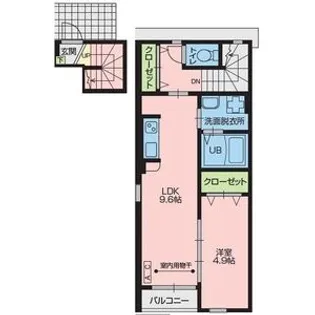 ランコントルⅥ【2階】の間取り