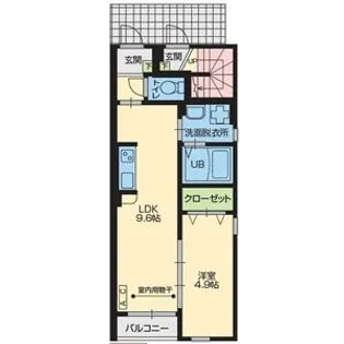 ランコントルⅥ【1階】の間取り