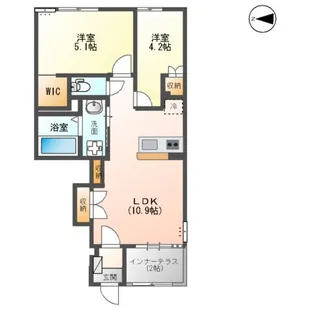 BREEZE HILLS (ブリーズヒルズ)【1階】の間取り