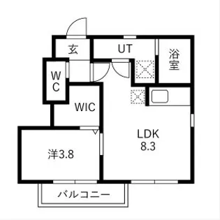 SOLEADO(ソレアード)【110号室】の間取り