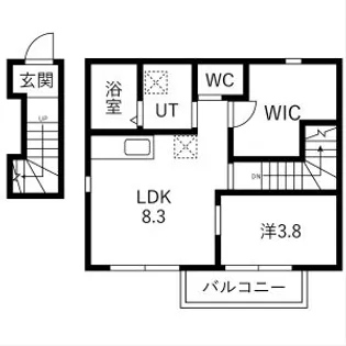 SOLEADO(ソレアード)【201号室】の間取り