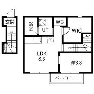 SOLEADO(ソレアード)【206号室】の間取り