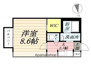 ディア・コート高松【2階】の間取り