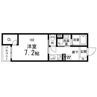(仮称)ペアレシア泉ヶ丘Ⅹ【102号室】の間取り