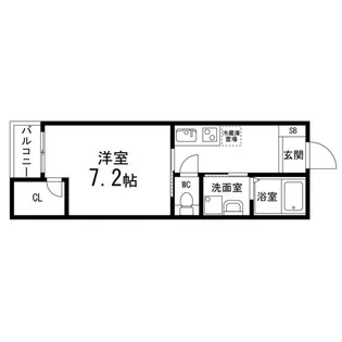 ペアレシア泉ヶ丘Ⅸ【202号室】の間取り