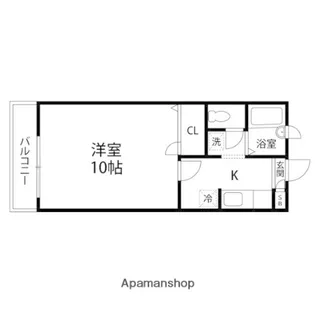サウスヒルズ【102号室】の間取り