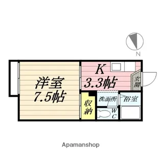 ヤマサンプラザ【2階】の間取り