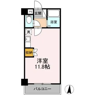 グランテラス柏木【4階】の間取り