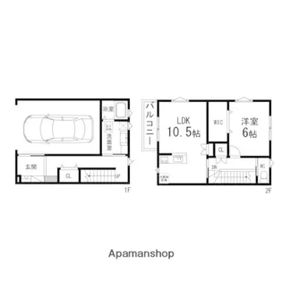 M’S GARDENⅠ【a号室】の間取り