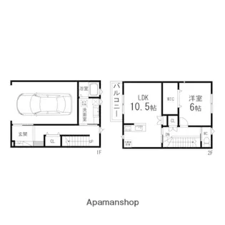 M’S GARDENⅠ【f号室】の間取り
