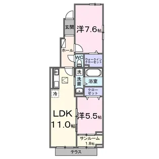 「仮称」シエルクラス古川【1階】の間取り
