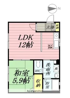 ルミエールコートⅣ【1階】の間取り