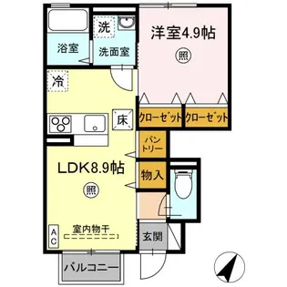 エクセル【1階】の間取り