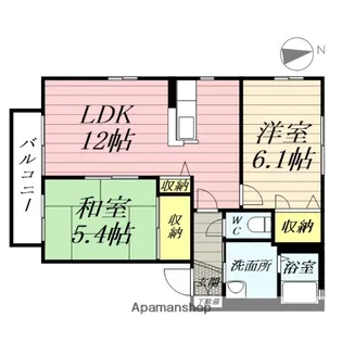 エクセルシオール【2階】の間取り