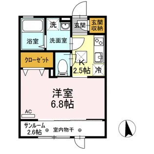 ベルティックII【1階】の間取り