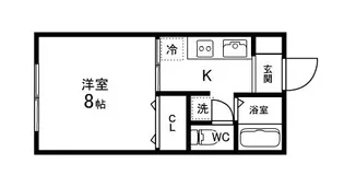 カーサ・ブランシェB【2階】の間取り