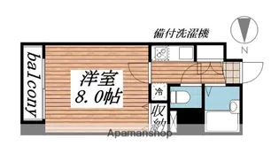 HF北四番丁レジデンス【10階】の間取り