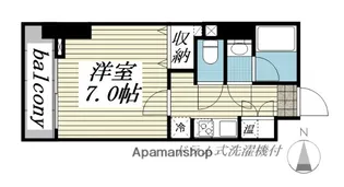 HF北四番丁レジデンス【7階】の間取り