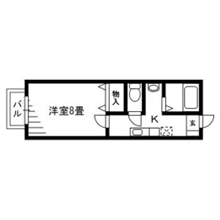 サンヒルズ国見参番館【1階】の間取り